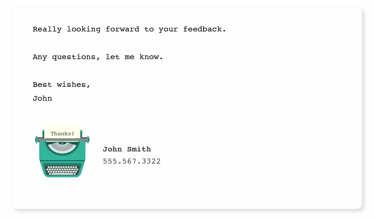 engaging email signatures long