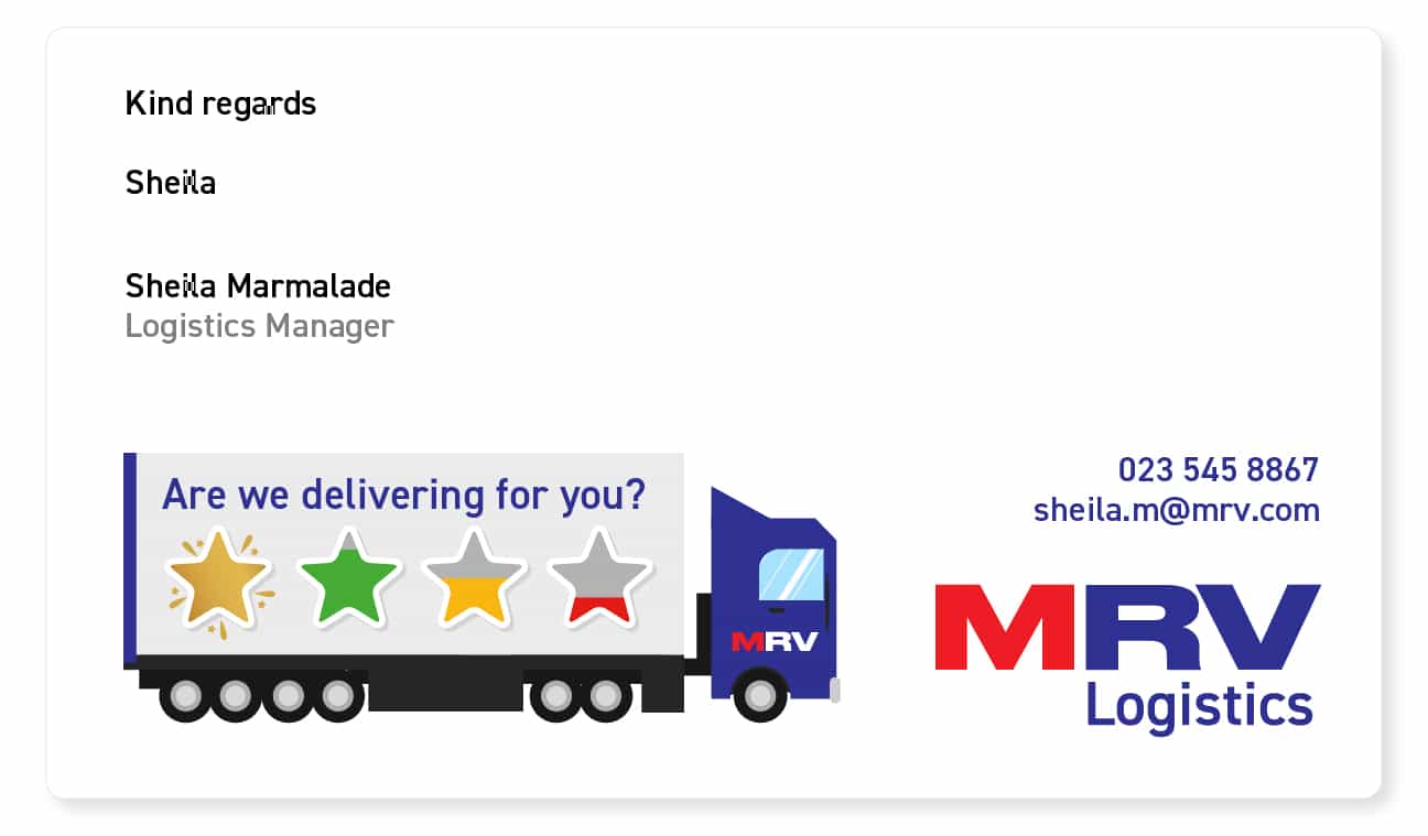 fun email signature example