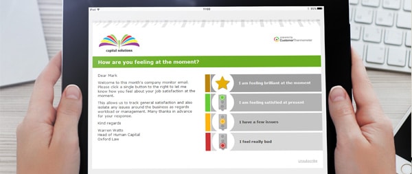 Staff satisfaction survey example question 