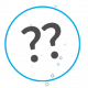 Two question marks in a circle