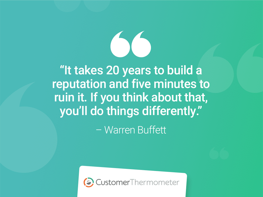 cx quote warren buffett customer thermometer