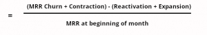 net mrr churn equation