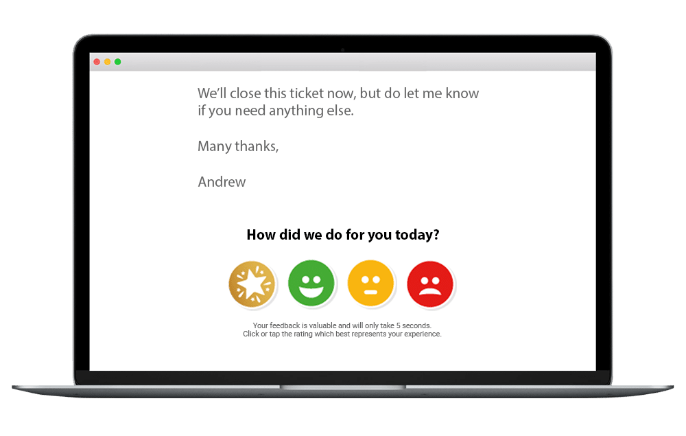 servicenow customer signature feedback example