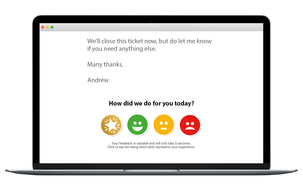 zendesk customer survey satisfaction example